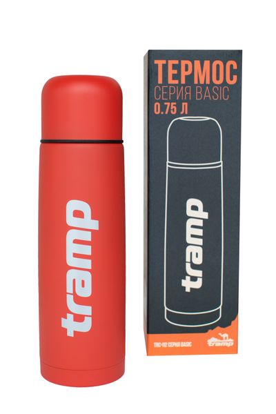 Термос TRAMP Basic 0,75 л красный TRC-112-khaki фото